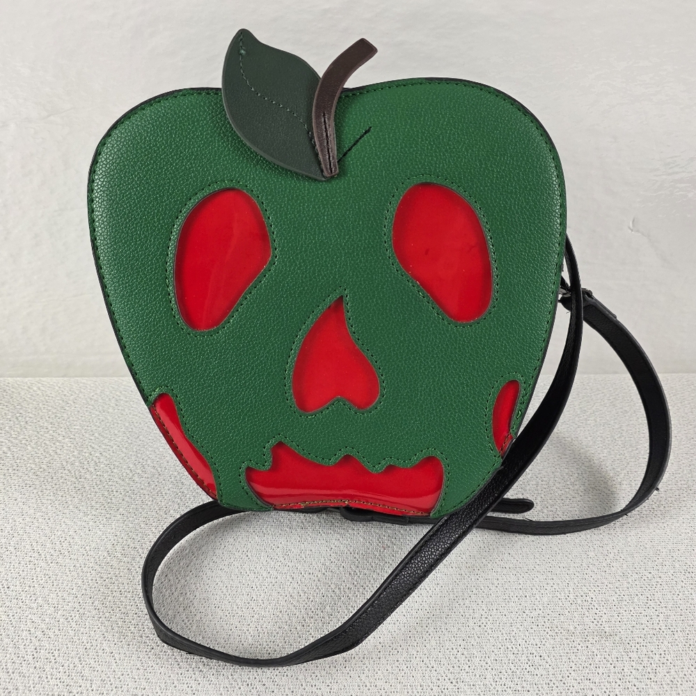 Poisoned Apple Crossbody Purse Red Green 9X8X3